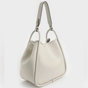 Charles & Keith Tubular Slouchy Tote
